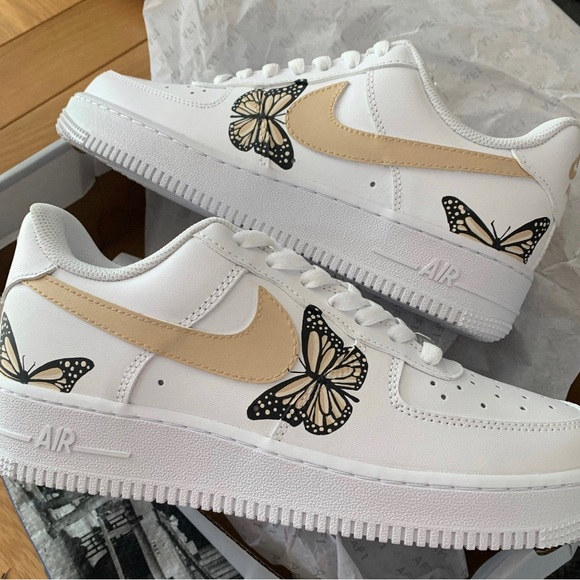 Nike Shoes - Butterfly color check Air Force 1 Sneakers